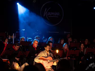 Groupe de musique kamino en concert