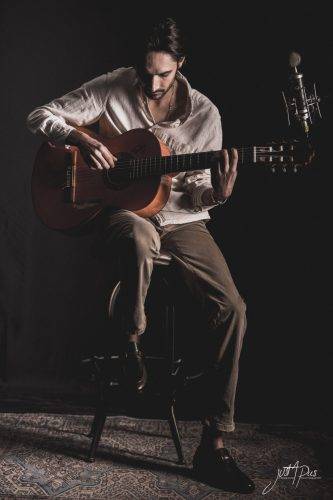 Guitare gipsy guitariste kamino live flamenco, espagne en aquitaine